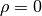 \rho = 0