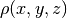 \rho(x,y,z)