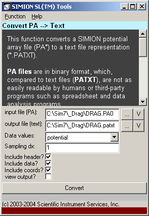 PA to Text function in SL Tools