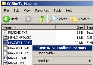 opening magnet1.pa# into SL Tools from Windows Explorer